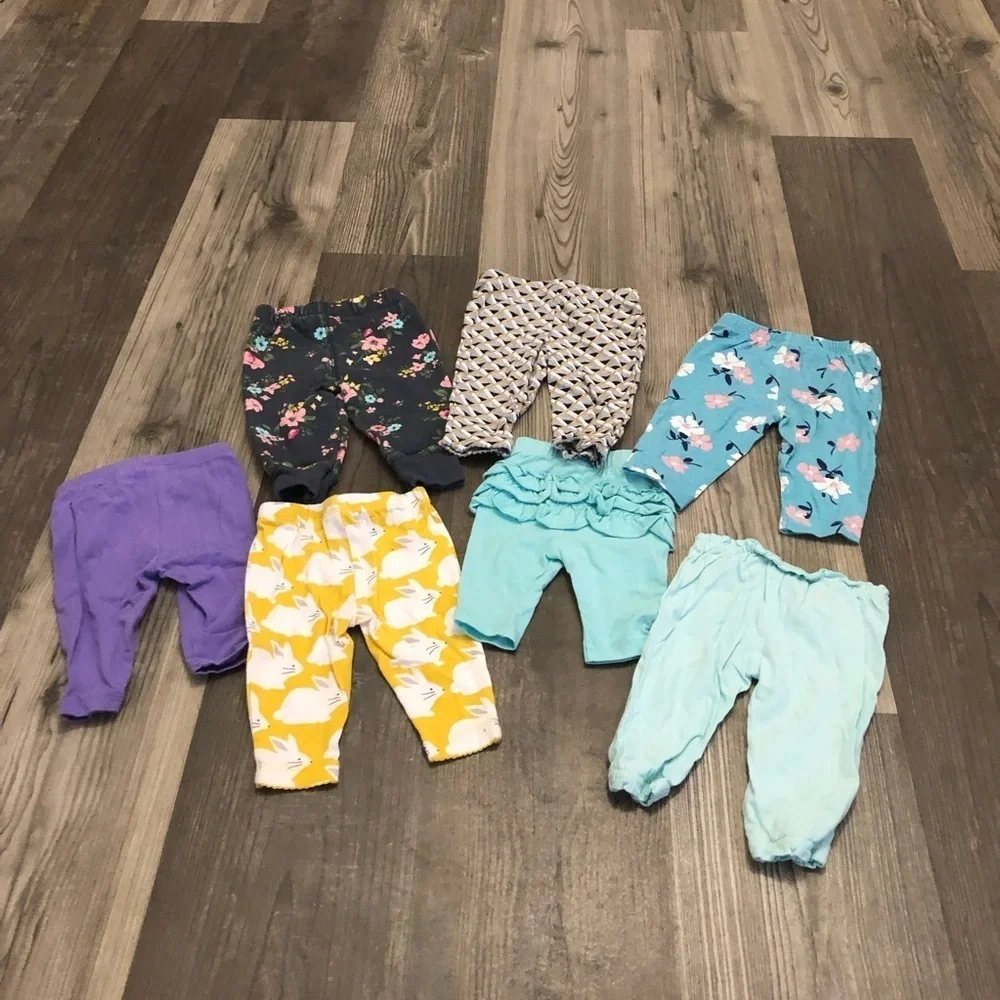 Carters Baby girl 3‎ months printed leggings bundle